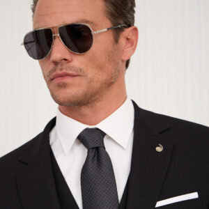 Harry Silver Aviator Sunglasses