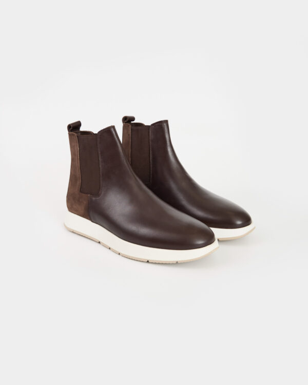 Brown Chelsea Sneaker Boots