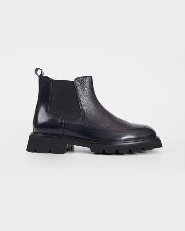Navy Refined Chelsea Boots