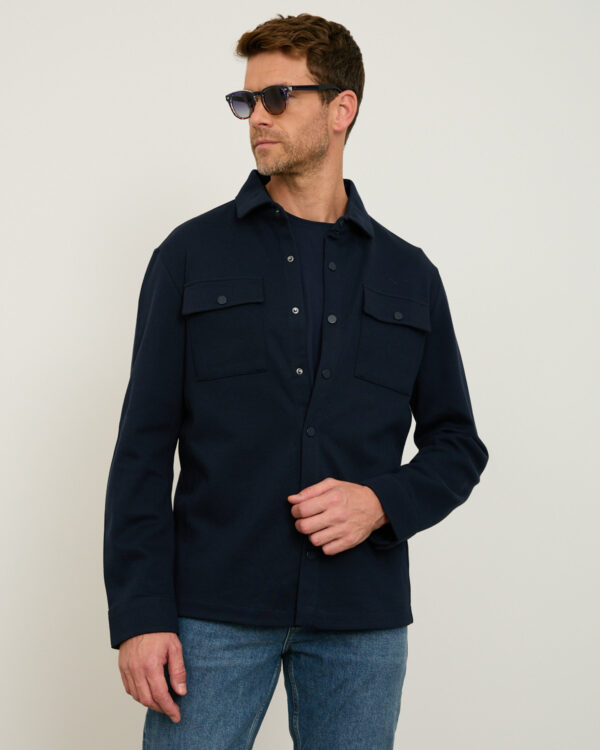 Navy Essential Cotton Light Jacket