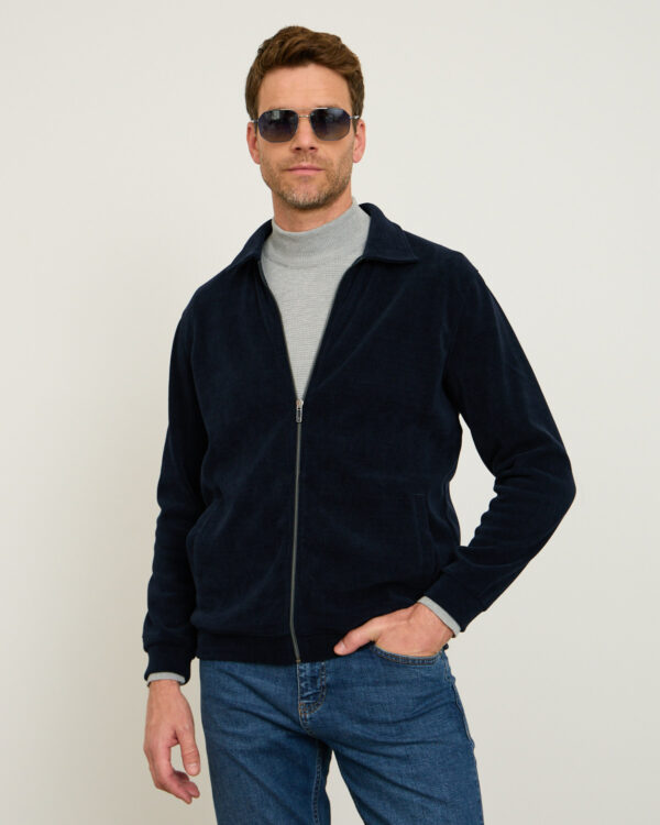 Navy Corduroy Light Jacket