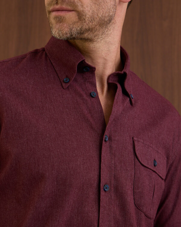 Bordeaux Essential Cotton Shirt