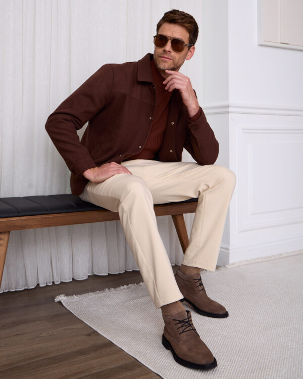 Beige Timeless Outline Trousers