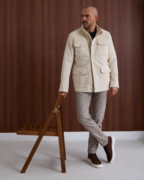 Beige Oldschool Corduroy Jacket