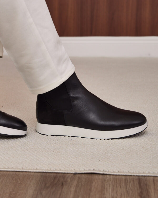 Black Chelsea Sneaker Boots