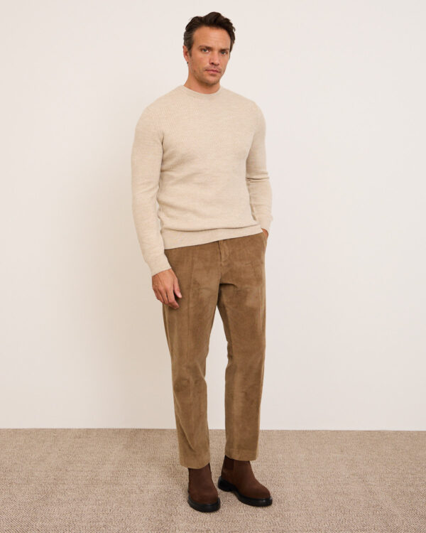 Mocha Refined Corduroy Trousers