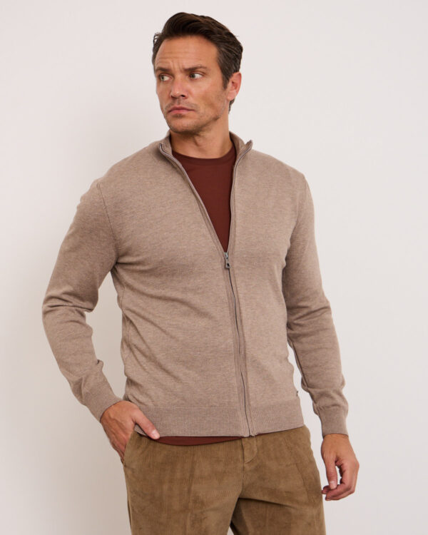 Mocha Minimal Cardigan