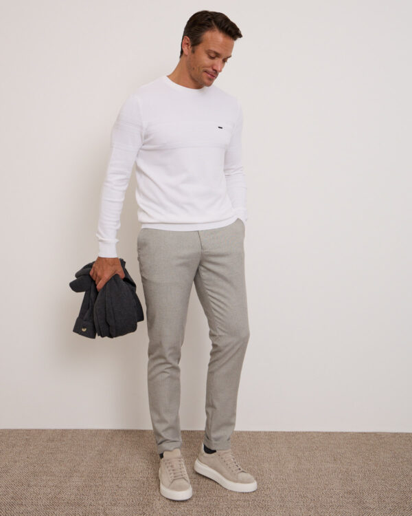 Grey Houndstooth Trousers