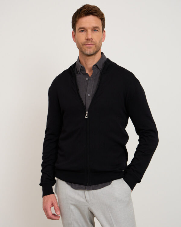 Black Minimal Cardigan