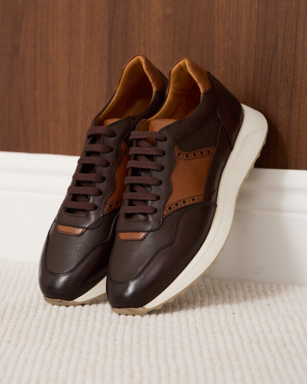 Brown Elegant Line Trainers