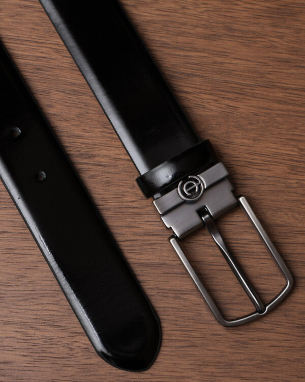 Glossy Black Prime Leather Belt
