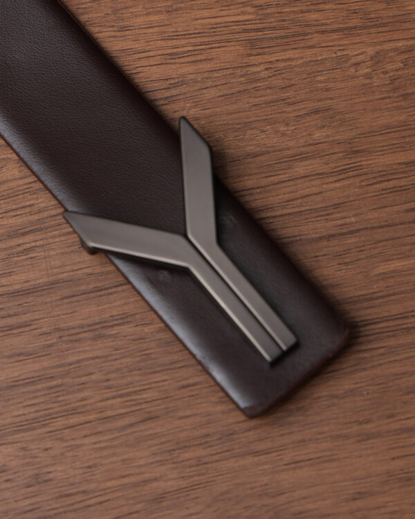 Brown Sleek Leather Belt