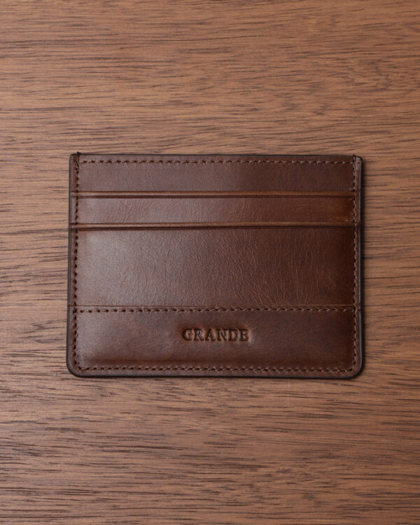 Brown Vintage Leather Card Holder