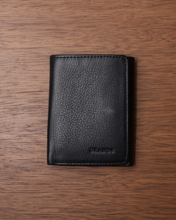 Black Classic Trifold Leather Wallet