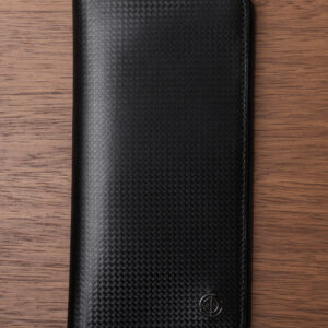 Black Leather Long Wallet