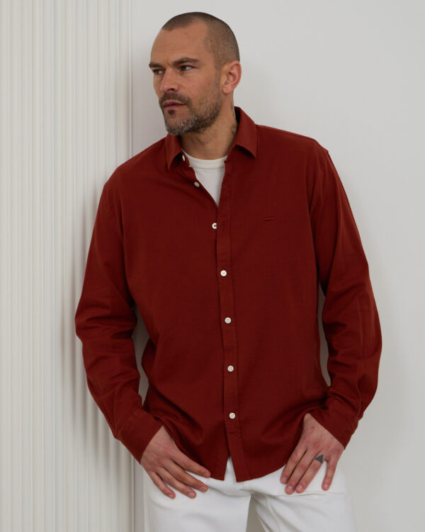 Brick Clean Cotton Shirt