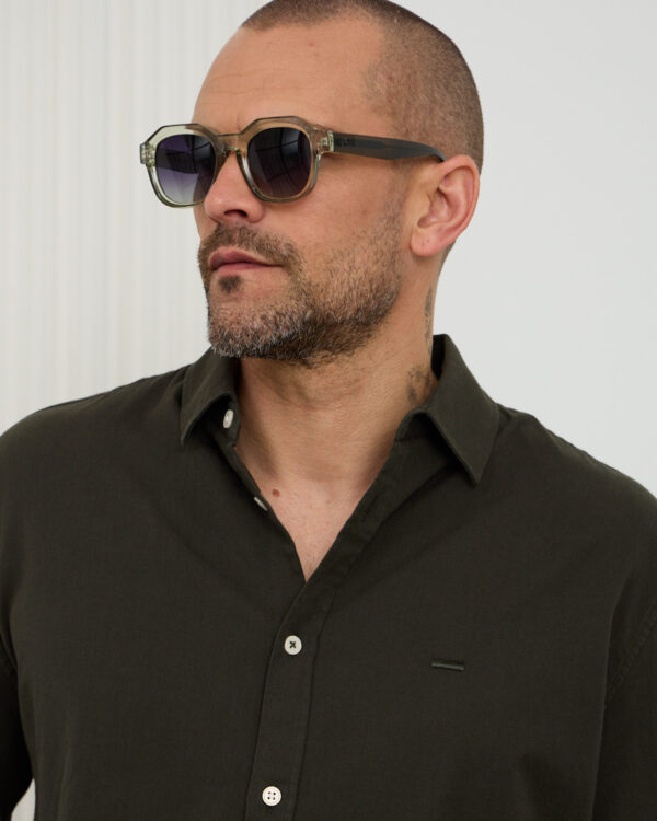 Olive Clean Cotton Shirt