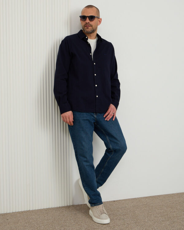 Navy Clean Cotton Shirt