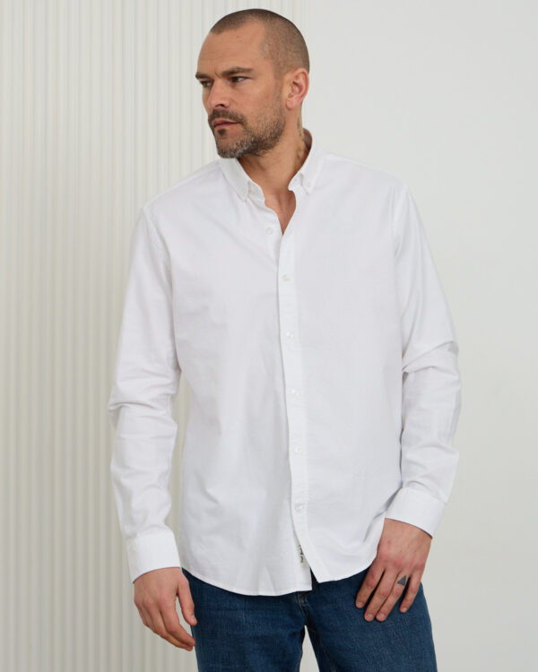 White Oxford Basic Shirt