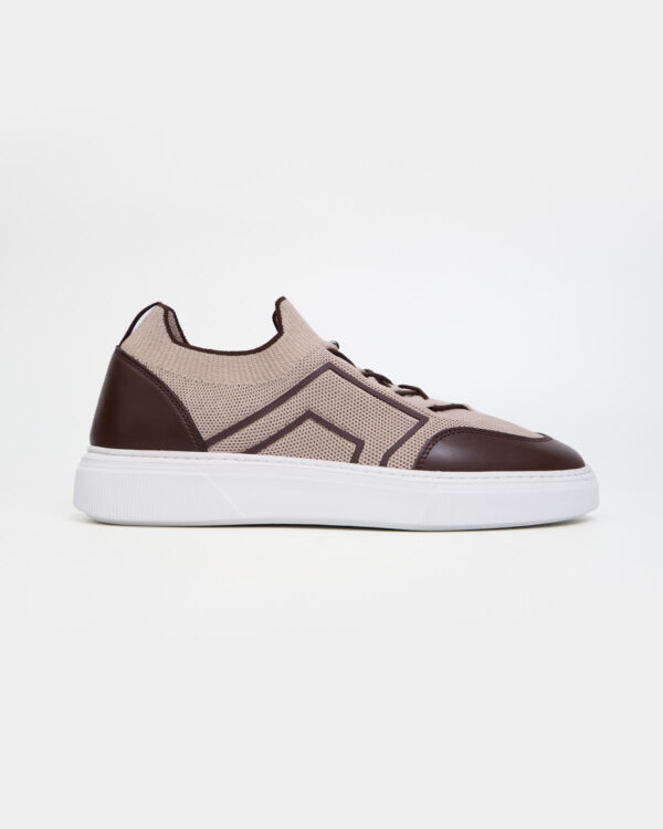 Beige Everyday Knitted Sneakers