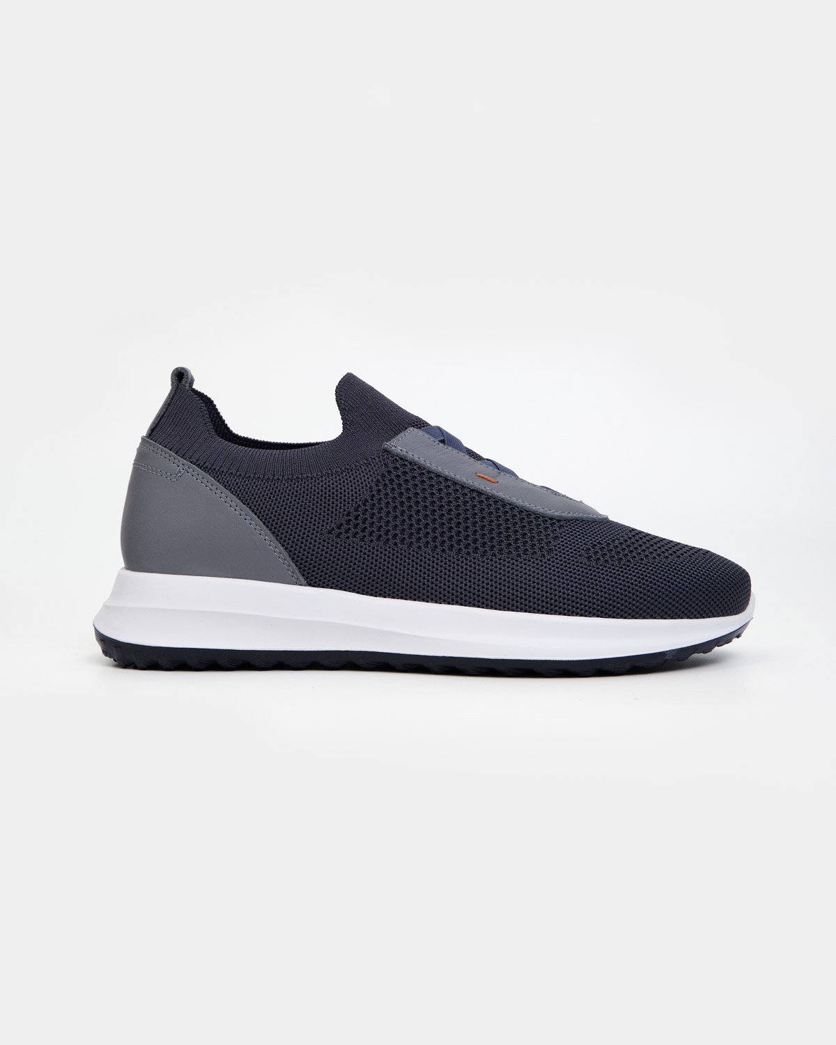 Grey Knitted Slip On Trainers