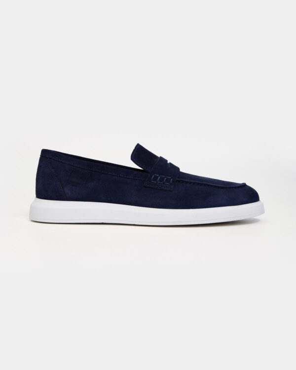 Navy Weekend Suede Loafers