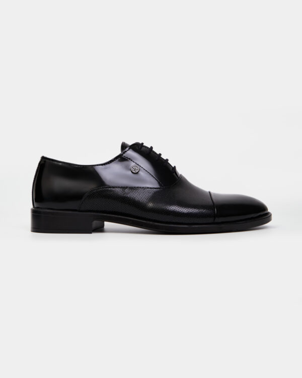 Black Textured Ceremony Shoes