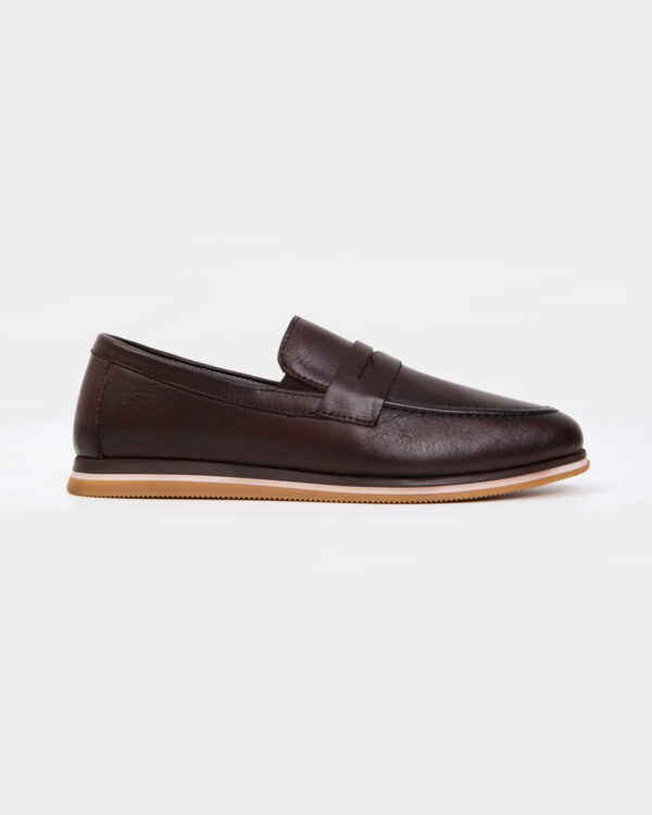 Brown Refined Leather Loafers