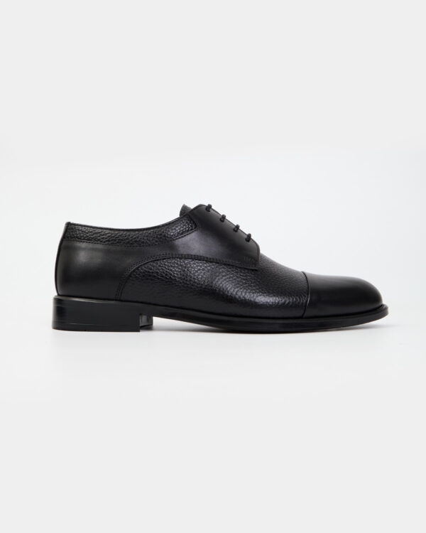 Black Prime Textured Lace Ups