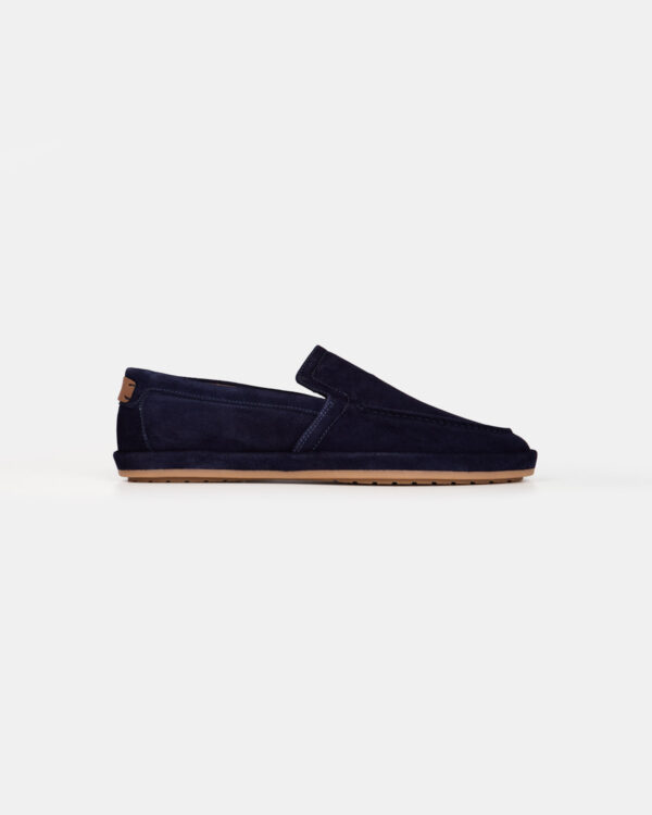 Navy Suede City Loafers