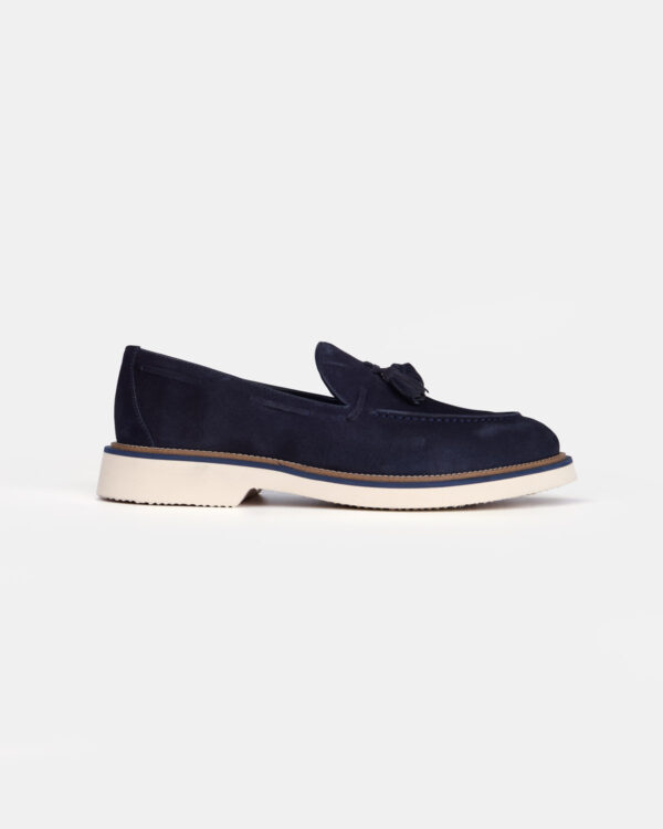 Navy Modern Tassel Loafers