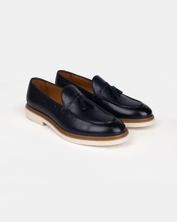 Navy Pure Shine Loafers