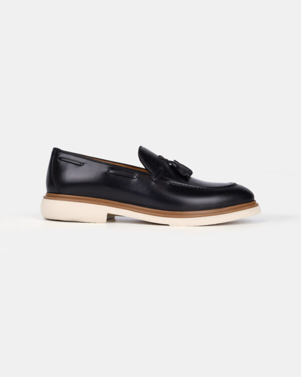 Black Classic Step Loafers