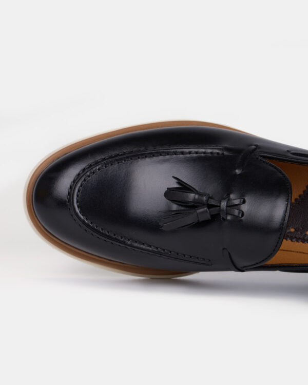 Black Pure Shine Loafers