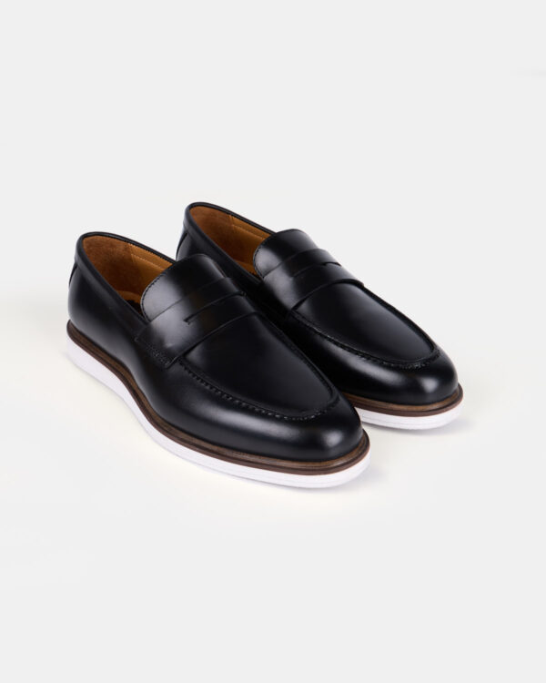 Black Classic Step Loafers