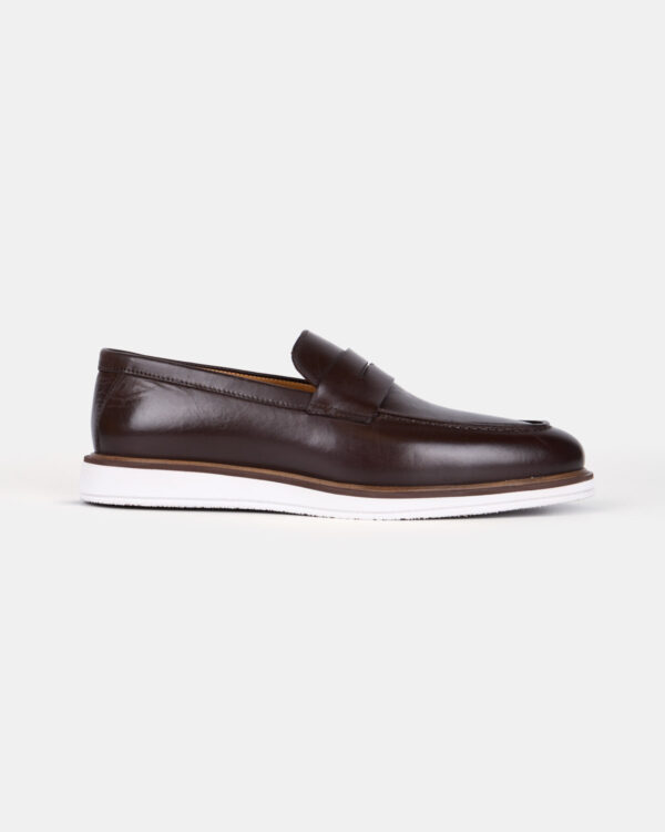 Brown Classic Step Loafers