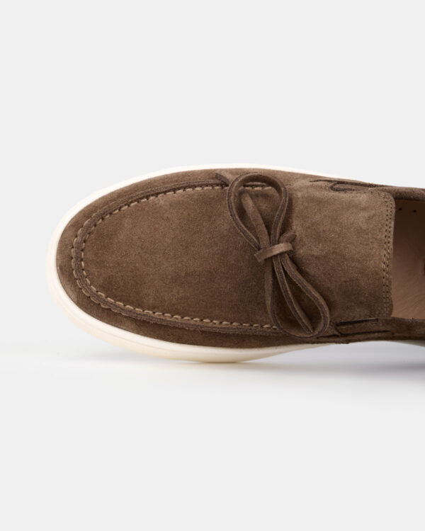 Mocha Casual Laced Loafers