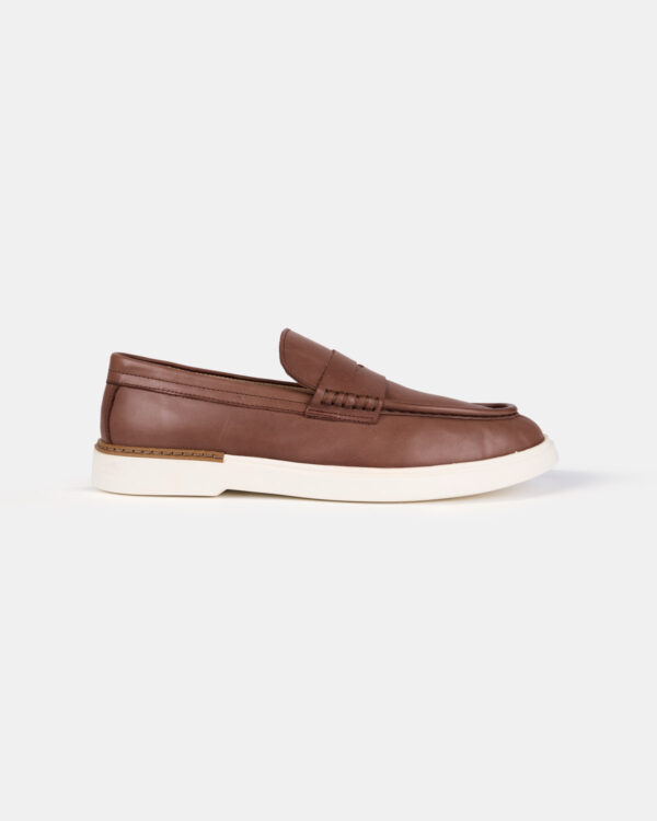 Brown Calm Classic Loafers