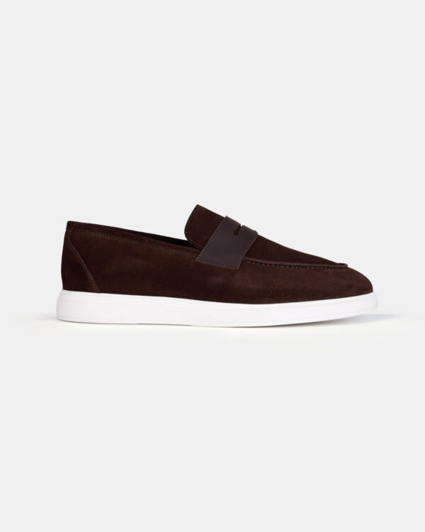 Brown Soft Suede Loafers