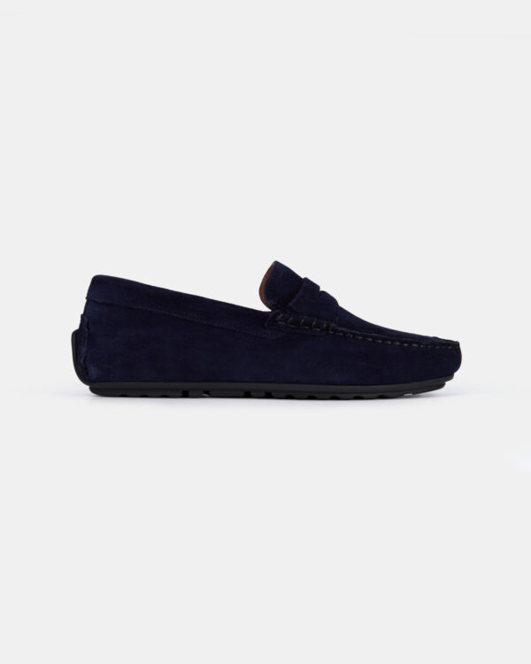 Navy Summer Moccasins
