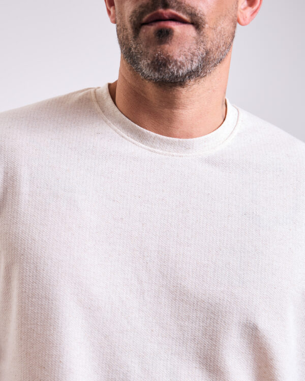 Beige Structured T-shirt