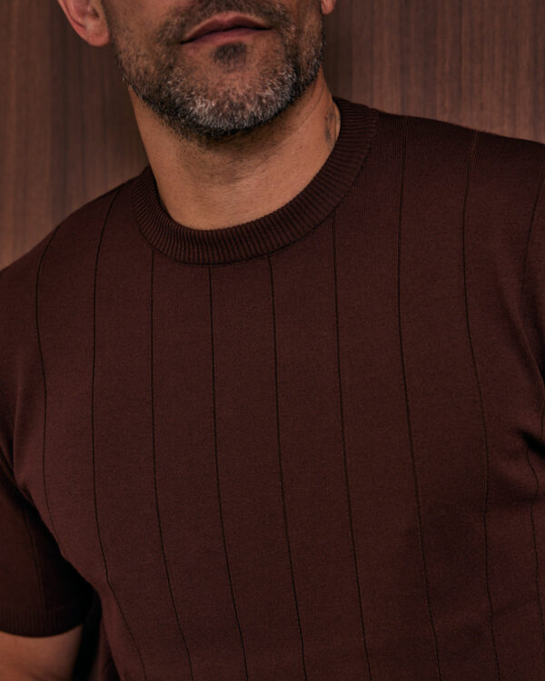 Brick Lined Knitted T-shirt