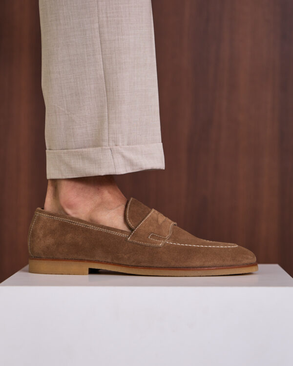 Mocha Rich Suede Loafers
