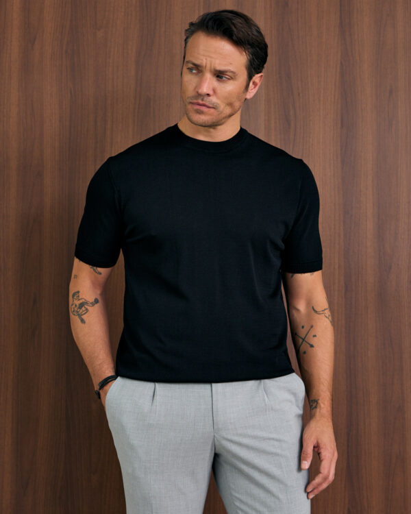 Black Classic Rayon T-Shirt