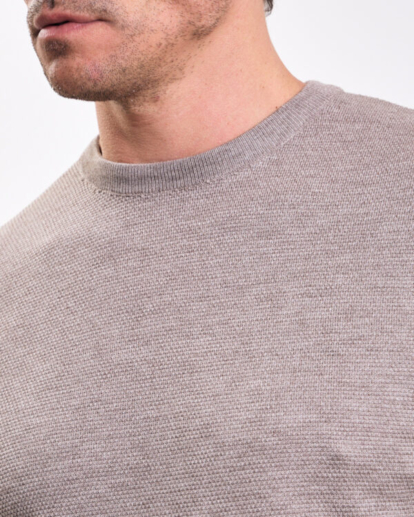 Mocha Structured Basic T-shirt