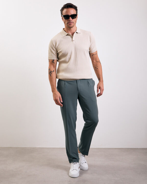 Green Timeless Cuffed Trousers