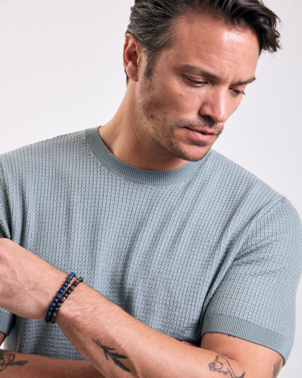 Mint Cable Knit T-shirt