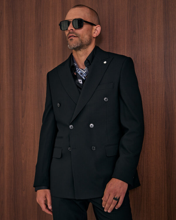 Black Midnight Double Breasted Suit
