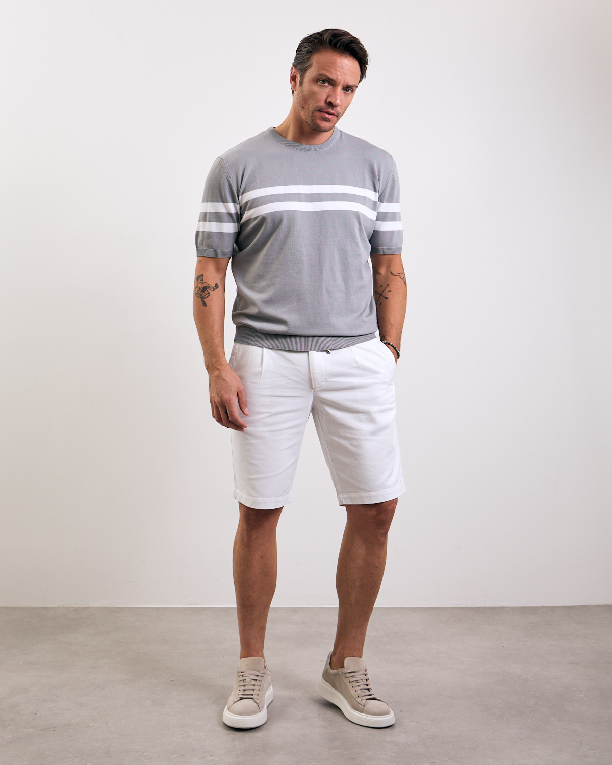 Grey Sharp Lines T-shirt