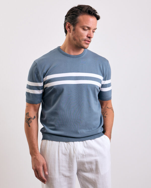 Indigo Sharp Lines T-shirt
